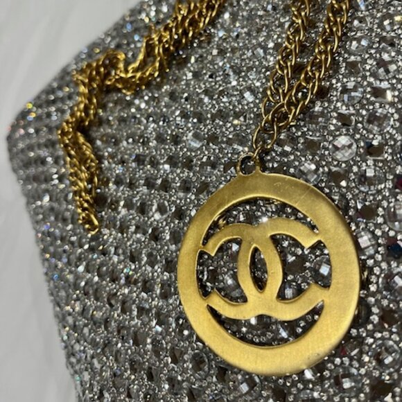 CHANEL LOGO Necklace Gold Plated - Picture 3 of 10